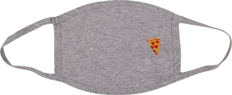 PIZZA EMOJI MASK GREY