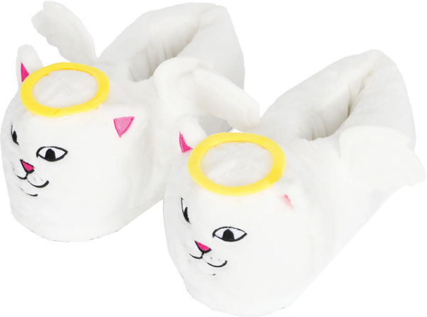 RIP N DIP LORD ANGEL PLUSH SLIPPERS S/M 4-8 WHT