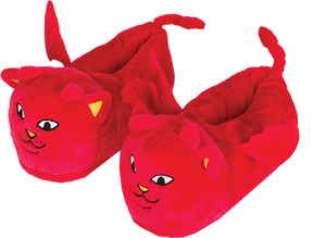 RIP N DIP LORD DEVIL PLUSH SLIPPERS S/M 4-8 RED