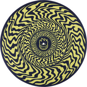 SPITFIRE TURNTABLE SLIP MAT - SWIRLED CLASSIC BLK/YEL