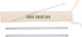 SOUR STAINLESS STEEL DRINK STRAW