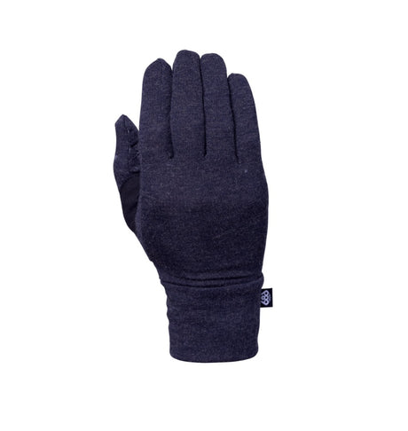 686 Merino Glove Liner Womens Black Heather S