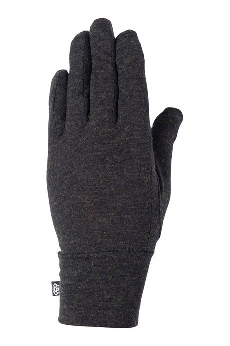 686 Merino Glove Liner Mens Black Heather XL