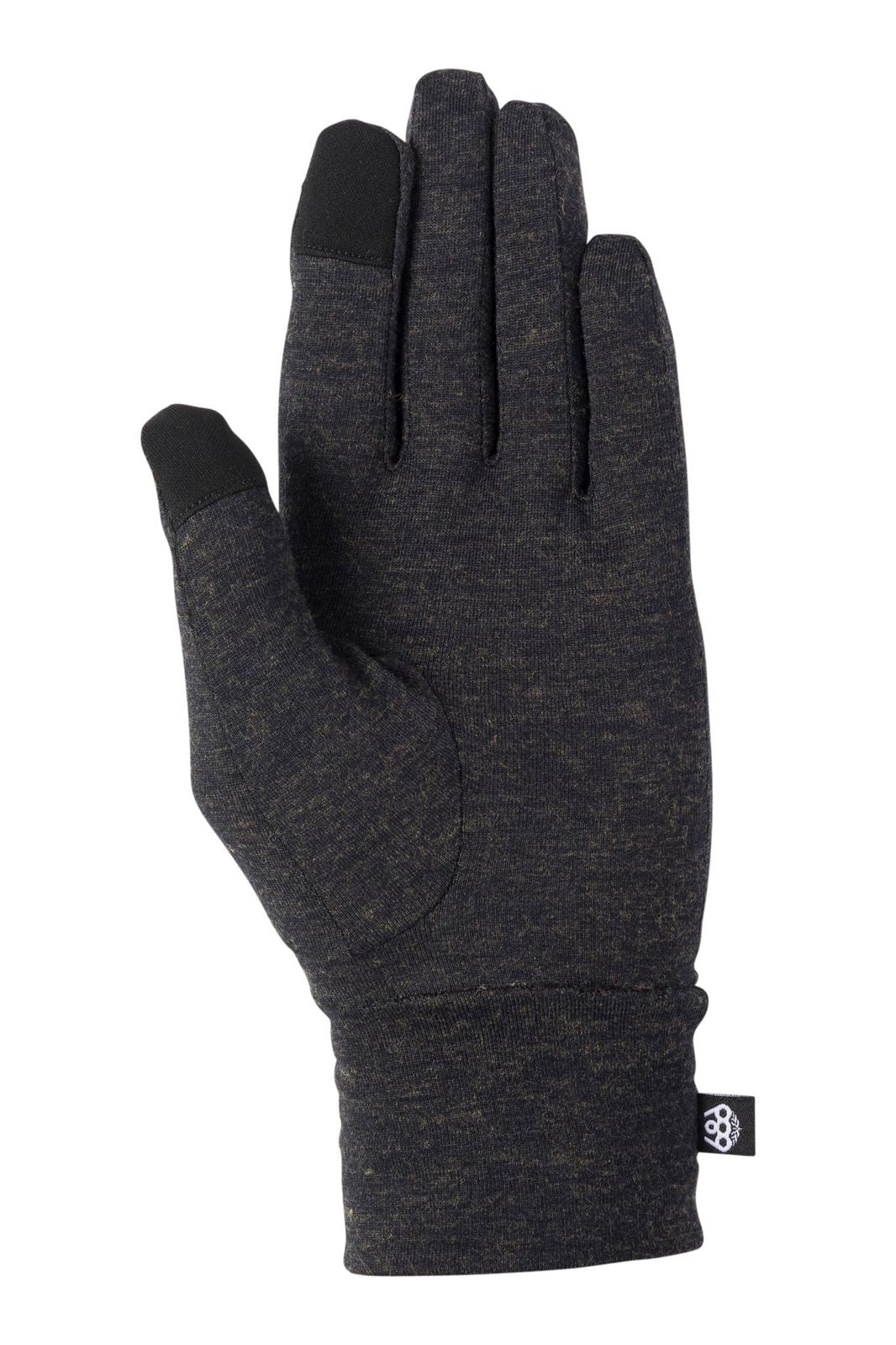 686 Merino Glove Liner Mens Black Heather