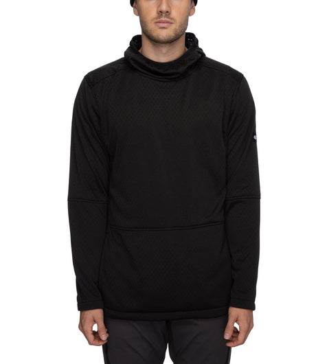 686 Mission Grid Fleece Hoody Mens Black