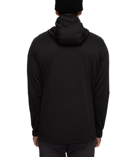 686 Mission Grid Fleece Hoody Mens Black