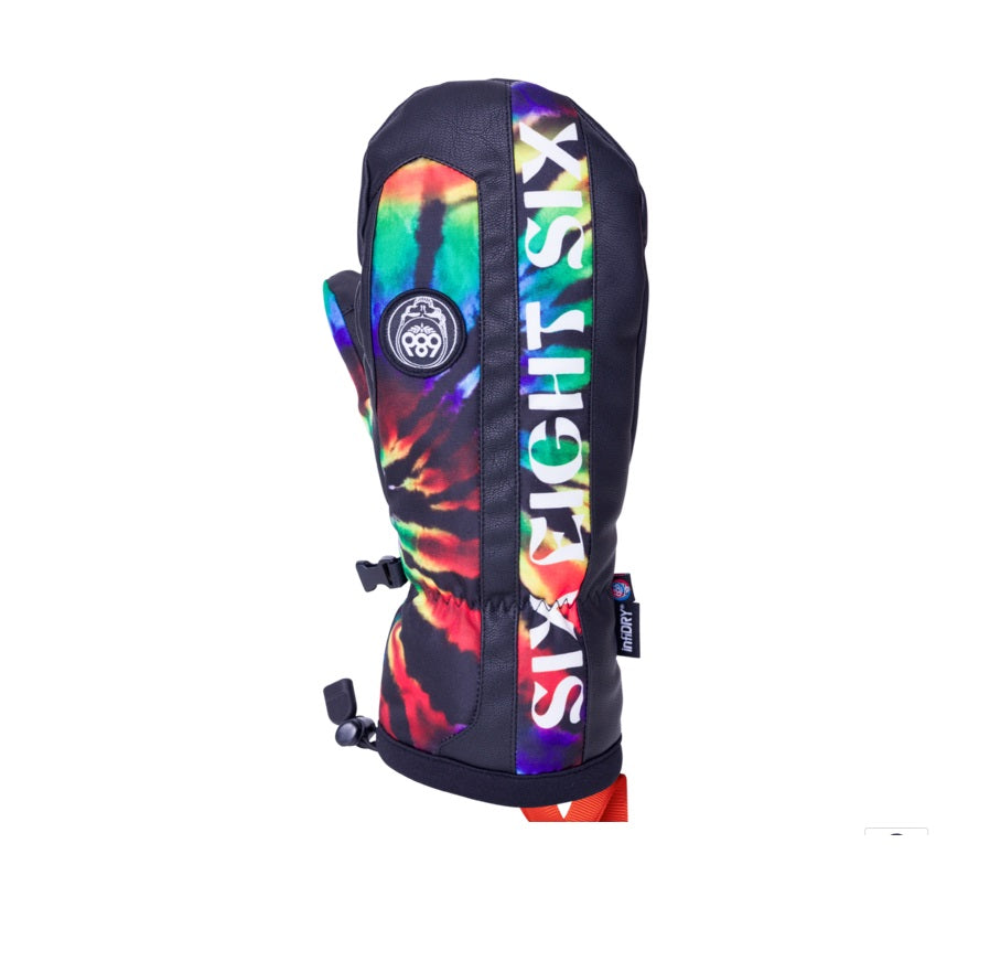 686 Team Merino Mitts Mens Grateful Dead Black