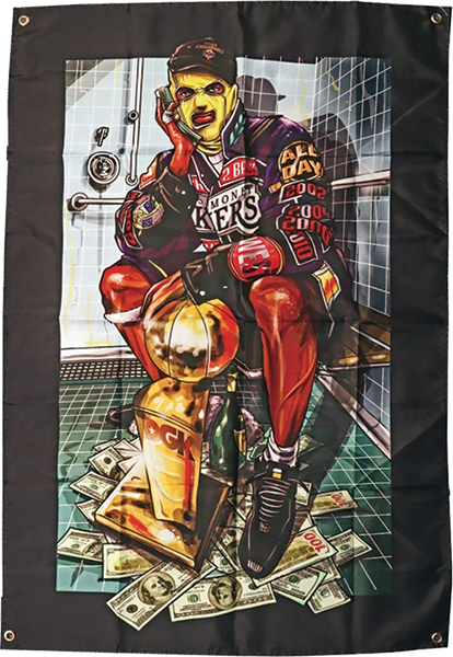DGK BACK TO BACK BANNER 34x48" BLACK