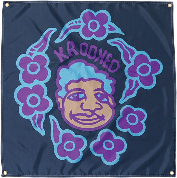 KROOKED SWEATPANTS REDUX BANNER 36x36"