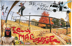 TOY MACHINE BRADEN HOBAN FLAG/BANNER 60"x40"