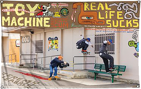 TOY MACHINE JEREMY LEABRES FLAG/BANNER 60"x40"