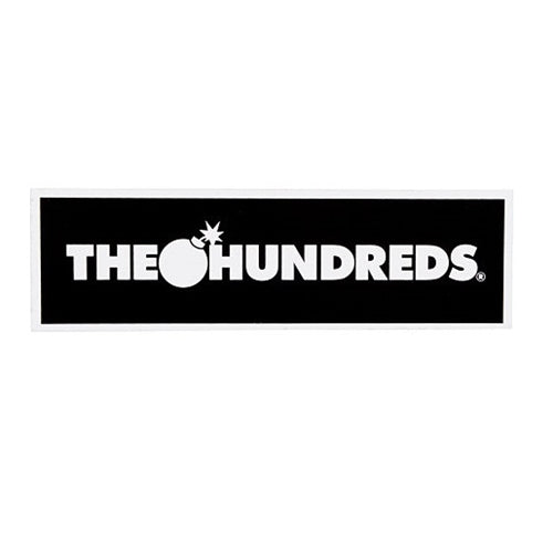 The Hundreds Bar Logo Sticker Black White