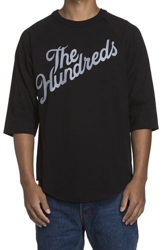 The Hundreds Slant Raglan Black - Medium