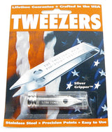 Uncle Bill's Tweezer w/Silver Gripper Black OneSize