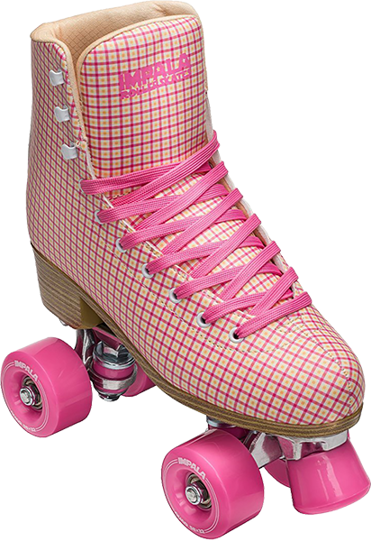 IMPALA SIDEWALK SKATES PINK/TARTAN-SIZE 8