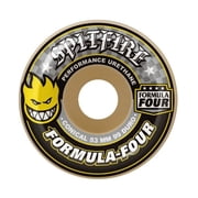 Spitfire F4 Conical Wheels Set Yellow Print 54mm/99d