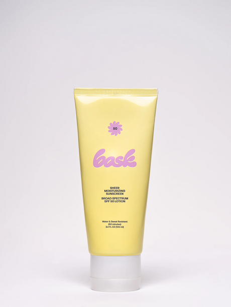 Bask Broad Spectrum Lotion 50SPF Sunscreen White 3.4 oz