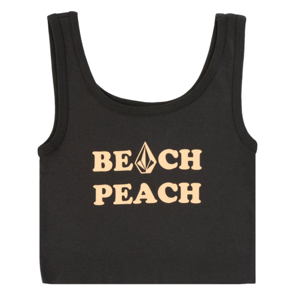 Volcom Coastal Tidal Wave Tank Womens Vintage Black L