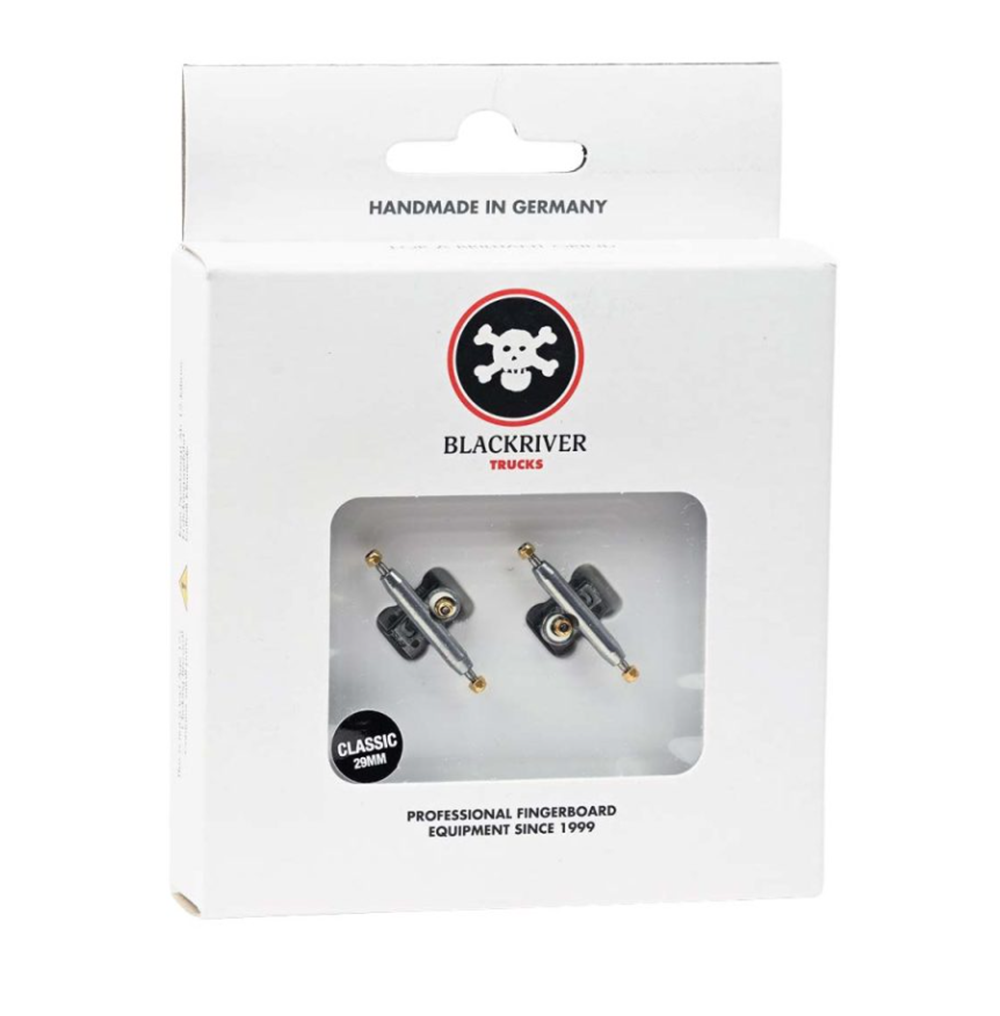 Blackriver Pro Fingerboard Trucks BRTs 3.0 Silver Black 29mm