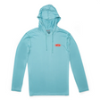 Catch Fish Longsleeve Hooded UPF Aqua