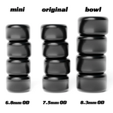 Delidecks Pro Fingerboard Wheels Concrete 7.5mm OG 95a