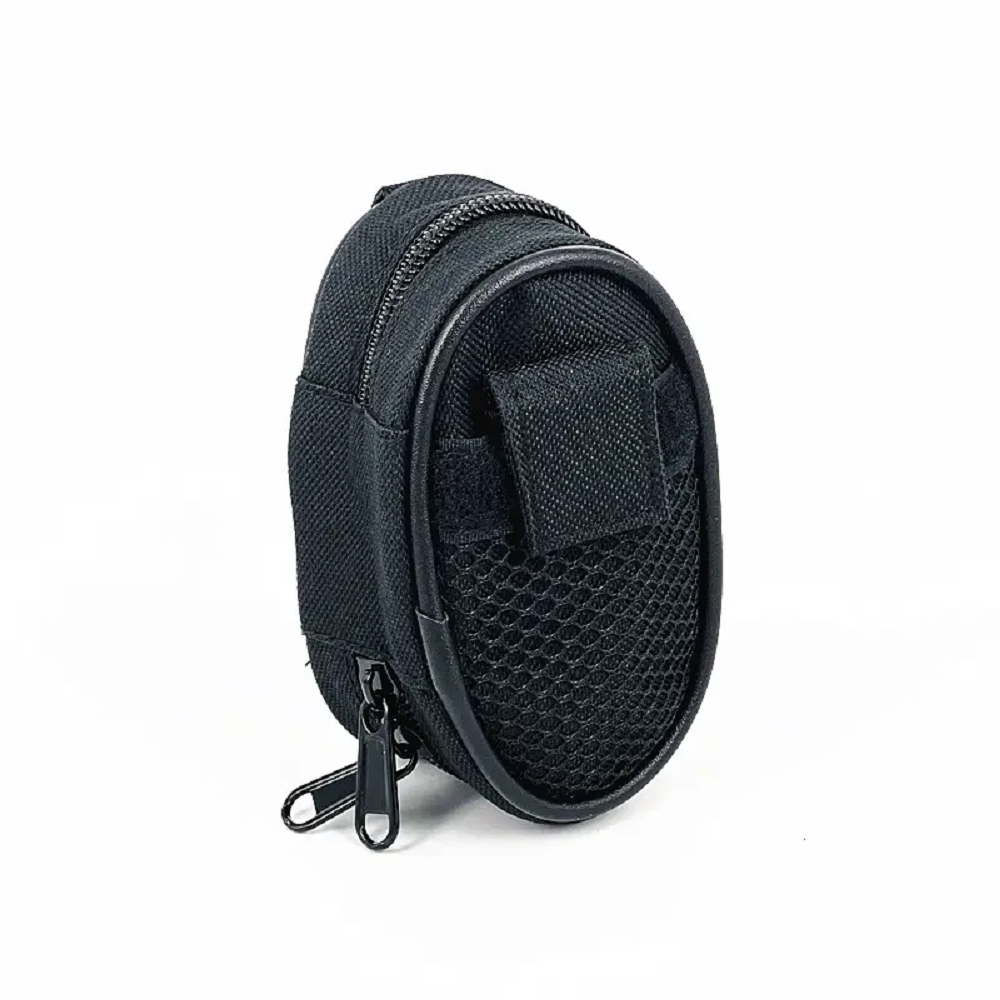 Social Fingerboard Zip Pouch Carabiner Bag Black 4x2.5