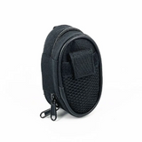 Social Fingerboard Zip Pouch Carabiner Bag Black 4x2.5
