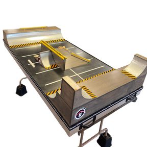 Warehouse Hazard Fingerboard Park Yellow Grey 4x6