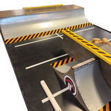 Warehouse Hazard Fingerboard Park Yellow Grey 4x6