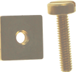 LONGBOARD FIN PLATE AND SCREW BRASS 1pc