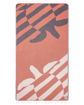 Sand Cloud Turtle Shadow Towel Red Regular