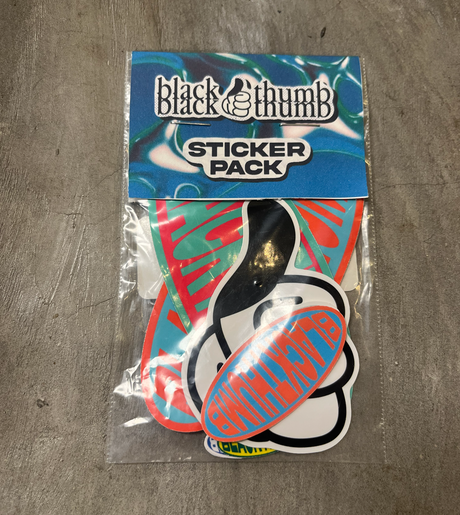 BlackThumb Sticker Pack #1 Assorted Colors OneSize