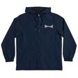 Independent Span Hooded Windbreaker Coaches Jacket Navy