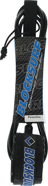 BLOCK SURF POWERLINE LEASH 6' SOLID BLACK
