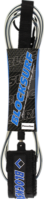 BLOCK SURF POWERLINE LEASH 9' CLEAR BLACK