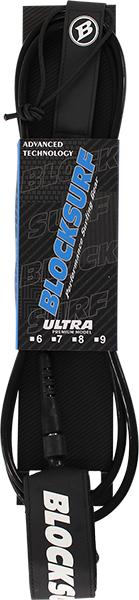 BLOCK SURF ULTRA LEASH 9' BLK/SOLID BLK