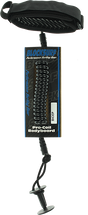 BLOCK SURF PRO COILED BICEPT BODYBOARD LEASH BLACK