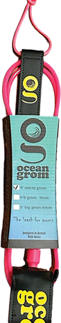 OCEAN & EARTH GROM 4'0" MICRO GROM LEASH LUCY PINK/BLK