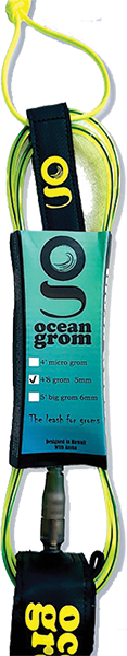 OCEAN & EARTH GROM 4'8" GROM LEASH JO CL.YEL/BLUE