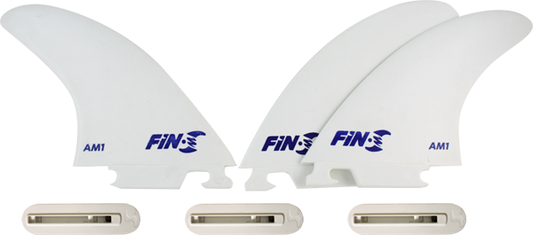 FIN-S PRODUCTION SET AM-1 WHITE 3 fins 3 boxes