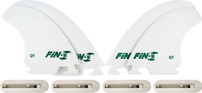 FIN-S PRODUCTION SET Q-1 QUAD WHITE 4 fins 4 boxes