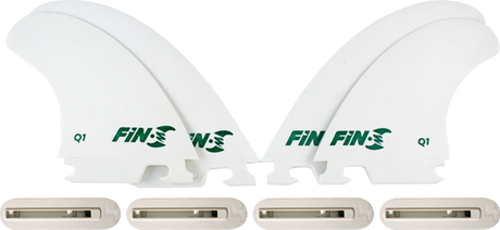 FIN-S PRODUCTION SET Q-1 QUAD WHITE 4 fins 4 boxes