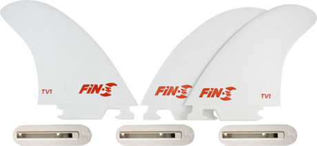 FIN-S PRODUCTION SET TV-1 WHITE 3 fins 3 boxes