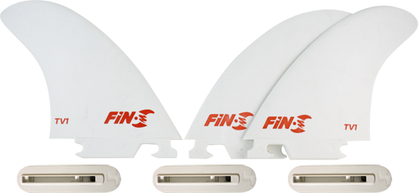 FIN-S PRODUCTION SET TV-1 WHITE 3 fins 3 boxes