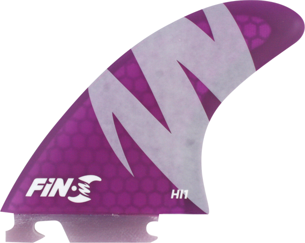 FIN-S HI-1 HONEYCOMB PURPLE 3 fins