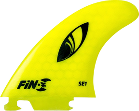 FIN-S SE-1 HONEYCOMB NEON YELLOW 3 fins