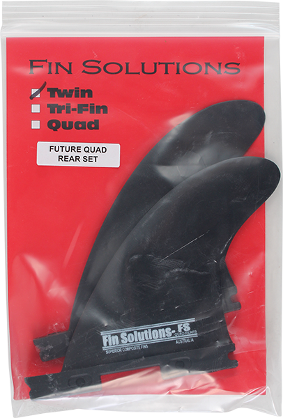 FIN FSX QUAD REAR TWIN TRAILERS BLACK 2fin set