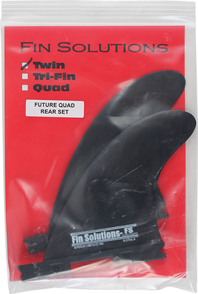 FIN FSX QUAD REAR TWIN TRAILERS BLACK 2fin set