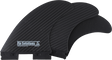 FIN SOLUTIONS FUTURE FFS SURFBOARD FINS LARGE BLACK 3fin set