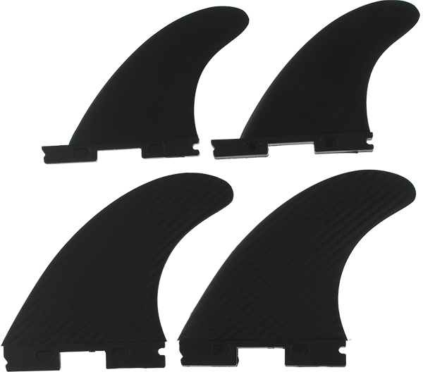 FIN SOLUTIONS FFS QUAD LG 5.5"/4.5" BLK WEAVE/BLK